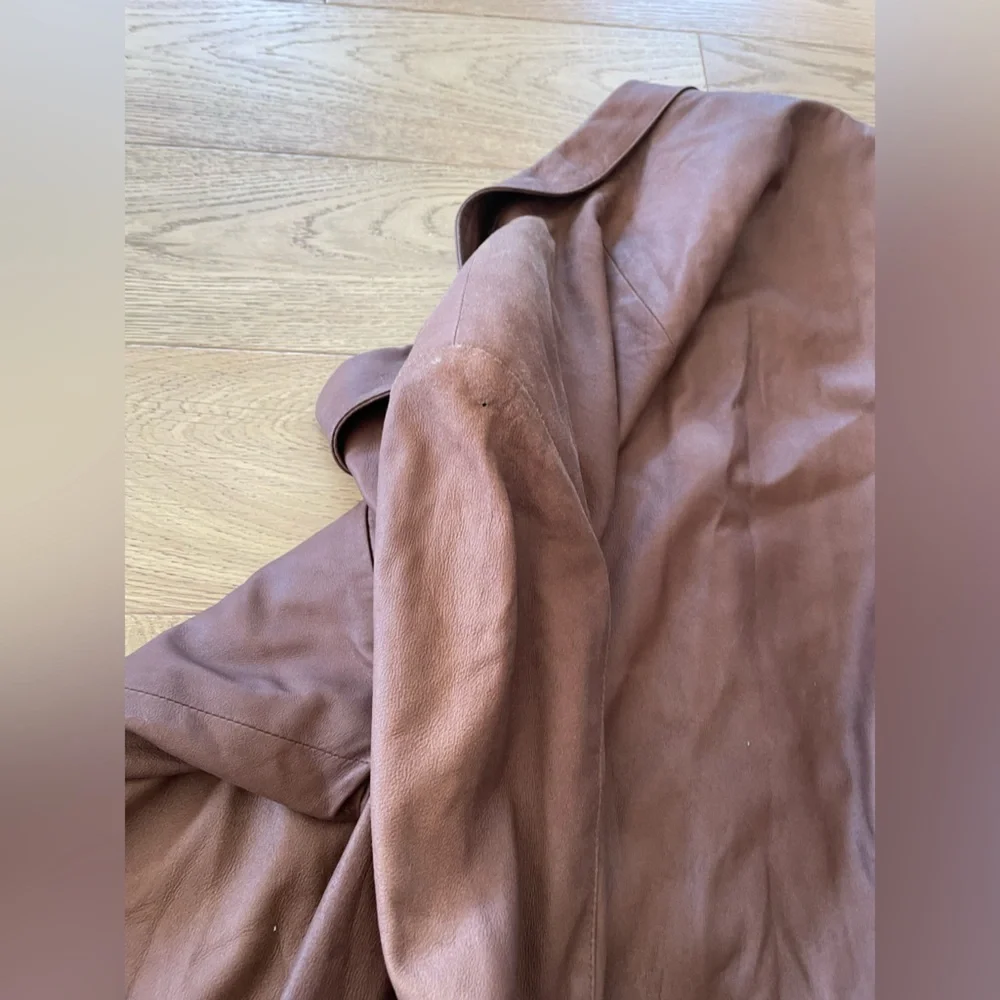 Remy Leather Brown Men's Leather Sport Coat Blazer